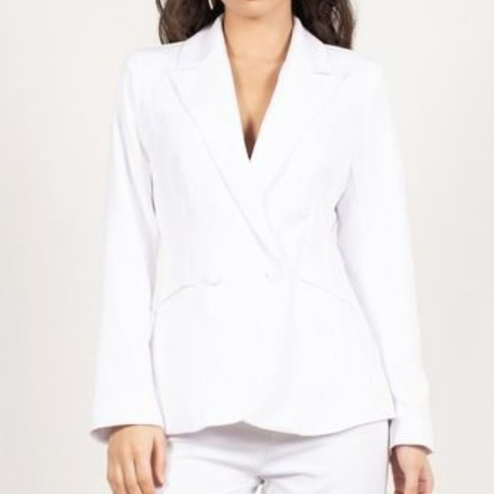 White Blazer Jacket - Picture 3 of 5